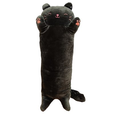 М'яка іграшка антистрес "Кіт батон" L15103, 70 см L15103(Black) фото