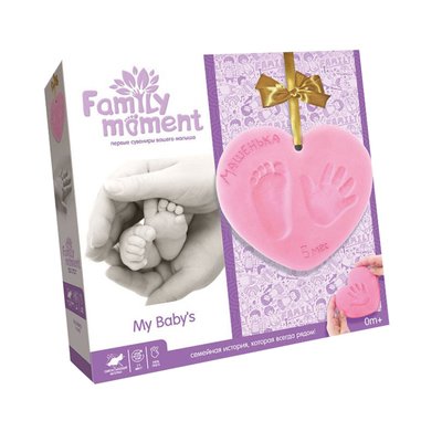 Набор для создания слепка ручки или ножки "Family Moment" FMM-01-02 розовый FMM-01-02U фото