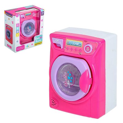 Игрушечная стиральная машина 675, звуковые и световые эффекты 675(Pink) фото