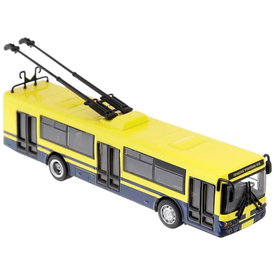 Іграшкова модель тролейбуса "Автопарк" 6407A інерційний 6407D(Yellow) фото