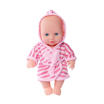 Дитячий ігровий Пупс у халаті Limo Toy 235-Q 20 см 235-Q(Pink) фото