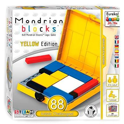 Ah!Ha Mondrian Blocks yellow | Головоломка Блоки Мондріана (жовтий) 473554 (RL-KBK) 473554 фото