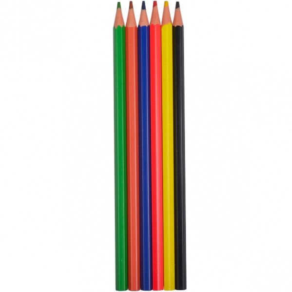 Дитячі олівці для малювання CR755-6 Luminoso elastico "С", 6 кольорів CR755-6 фото