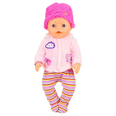 Дитяча лялька-пупс BL037 в зимовому одязі, пустушка, горщик, пляшечка BL037A фото
