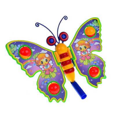 Дитяча каталка на паличці Метелик 305 махає крилами 305(Violet) фото