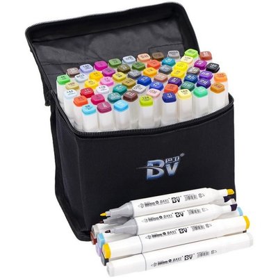 Набір скетч-маркерів BV820-60, 60 кольорів у сумці BV820-60 фото