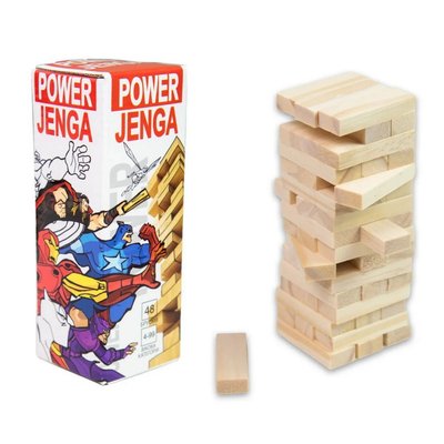 Настольная игра "Power Jenga" 30275, 48 брусков, на украинском языке 30275 фото