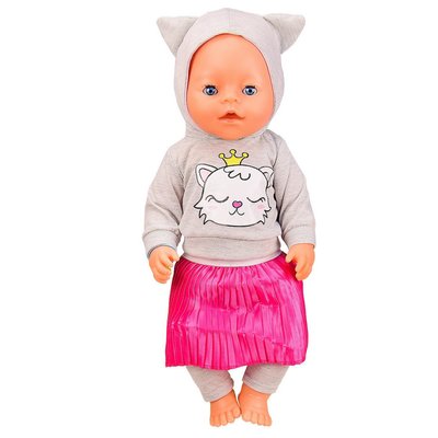 Дитяча лялька-пупс BL037 в зимовому одязі, пустушка, горщик, пляшечка BL037J фото