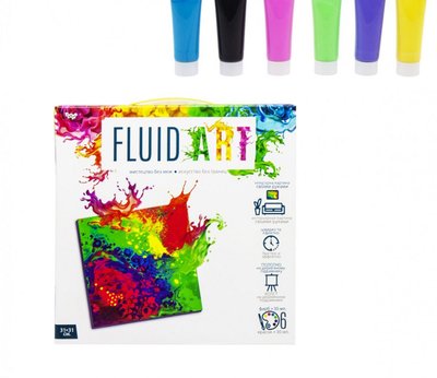 Набор креативного творчества "Fluid ART" FA-01-01-2-3-4-5, 5 видов FA-01-05 фото