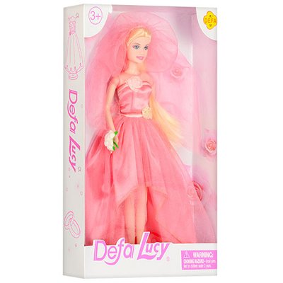 Детская кукла Невеста DEFA Bambi 8341, 29 см 8341(Pink) фото