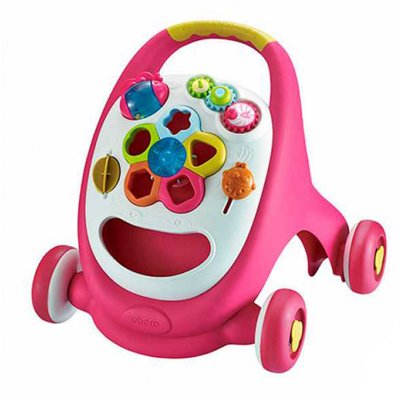 Детская каталка-ходунки с сортером 91157 погремушки в наборе 91157(Pink) фото