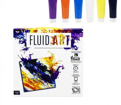 Набор креативного творчества "Fluid ART" FA-01-01-2-3-4-5, 5 видов FA-01-01 фото
