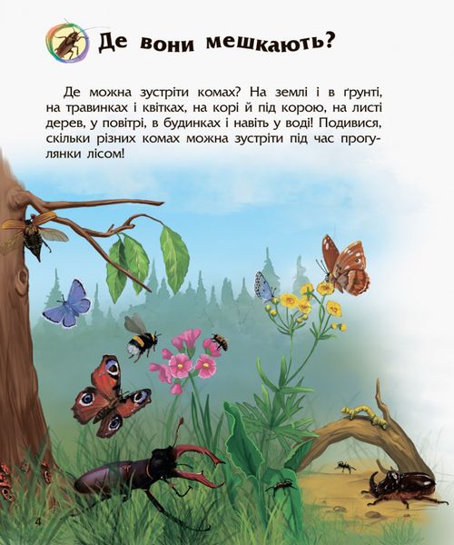 Дитяча енциклопедія про комах 614014 для дошкільнят 614014 фото