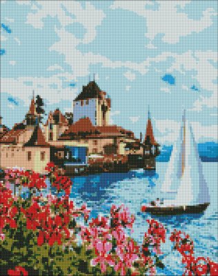 Алмазна мозаїка "Яскрава Швейцарія" Ідейка AMO7237 40х50 см AMO7237 фото