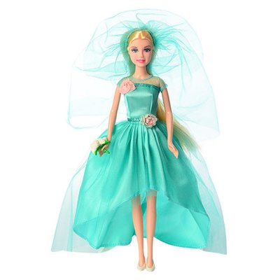 Детская кукла Невеста DEFA Bambi 8341, 29 см 8341(Turquoise) фото