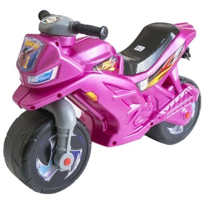 Беговел мотоцикл 2-х колесный 501-1PN Розовый Перламутр 501-1PN фото