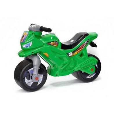 Беговел мотоцикл 2-х колесный 501-1G Зеленый 501-1G фото