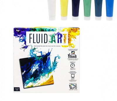 Набор креативного творчества "Fluid ART" FA-01-01-2-3-4-5, 5 видов FA-01-02 фото