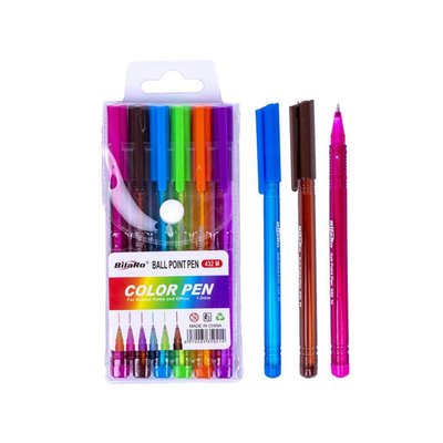 Набір ручок масляних 432-6SP 6 кольорів 432-6SP фото