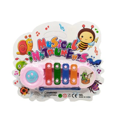 Музична іграшка Ксилофон Y9093, 16 см Y9093(Pink) фото