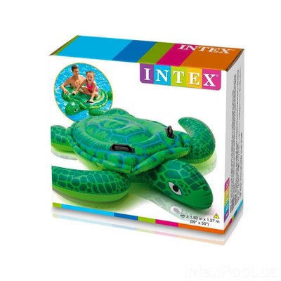 Дитячий надувний пліт Черепаха Intex 57524, 150 x127 57524 фото