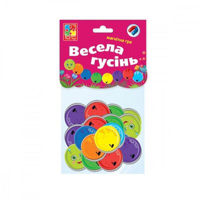 Магнітна гра для дітей "Весела гусениця" Vladi Toys VT5900-04 (укр) VT5900-04 фото