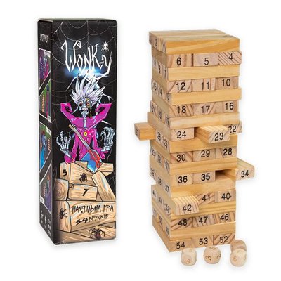 Развлекательная игра "Wonky" 30358 деревянная, на украинском языке 30358 фото
