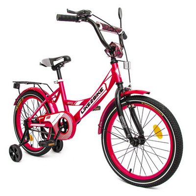 Велосипед дитячий 2-х колісний 18" 211804 (RL7T) Like2bike Sky, рожевий, рама сталь, з дзвінком 211804 фото