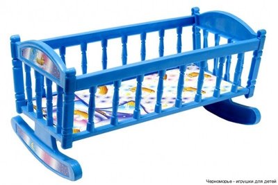 Ліжечко для ляльок Барбі S0013 ліжечко-качалка S0013(Blue) фото