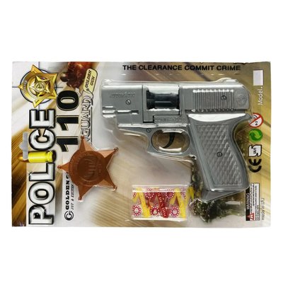 Іграшковий пістолет з пістонами та значком "COMMANDO" Golden Gun 283GG 283GG фото