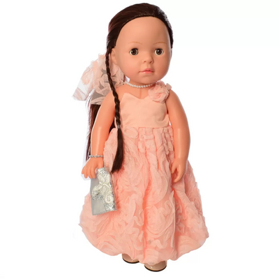 Лялька для дівчаток в сукні M 5413-16-2 інтерактивна M 5413-16-2(Pink) фото