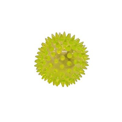 М'яч масажний MS 1137-1 6,5 см, пищалка, світлові ефекти MS 1137-1(Yellow) фото