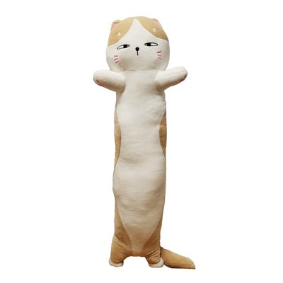 М'яка іграшка антистрес "Кіт батон" K15217, 90 см K15217(Biege) фото