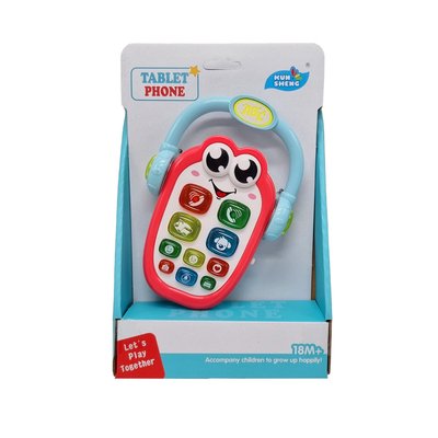 Дитячий музичний Телефон 899 15,5 см, звук, світло 899(Red) фото