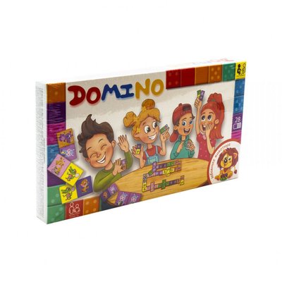 Детская настольная игра "Домино: Забавные животные" DTG-DMN-03, 28 элементов DTG-DMN-03 фото