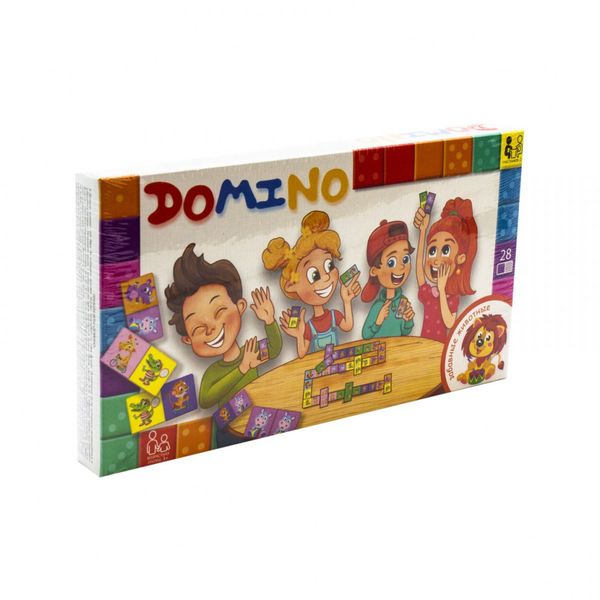 Дитяча настільна гра "Доміно: Забавні тварини" DTG-DMN-03, 28 елементів DTG-DMN-03 фото