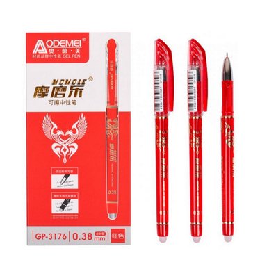 Ручка "пише-стирає" червона COLOR-IT 3176(Red) упаковка 12 шт 3176(Red) фото