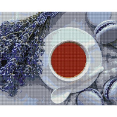 Алмазна мозаїка "Лавандовий чай" Brushme DBS1021 40х50 см DBS1021 фото