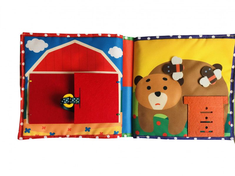 Текстильная развивающая книга для малышей Bambini "Пони" 403679 403679 фото