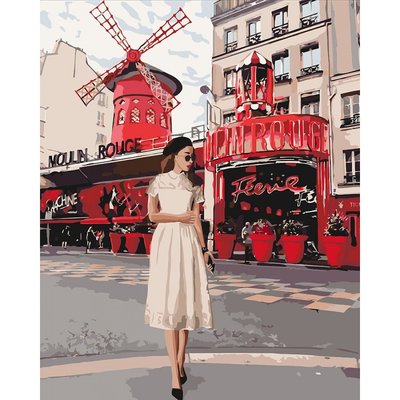 Картина по номерам."Moulin Rouge" KHO4657, 40х50 см KHO4657 фото