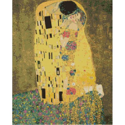 Алмазна мозаїка "Поцілунок" Густав Клімт" Brushme DBS1097 40х50 см DBS1097 фото