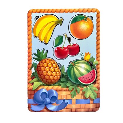 Настольная развивающая игра "Корзина с фруктами-1" Ubumblebees (ПСФ044) PSF044 сортер-вкладыш PSF044 фото