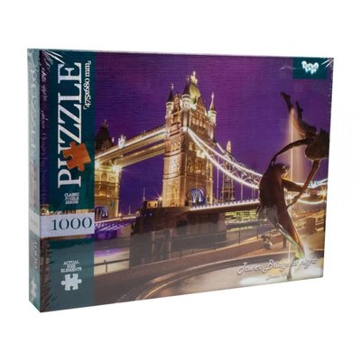 Пазл "Тауэрский мост Лондон" Danko Toys C1000-10-01, 1000 эл. C1000-10-01 фото