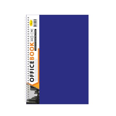 Блокнот А4 Б-БП4-40, 40 листов, пружина сбоку Б-БП4-40(Blue) фото