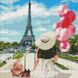 Алмазна мозаїка "Гуляючи вулицями Парижа" Ідейка AMO7074 40х40 см AMO7074 фото