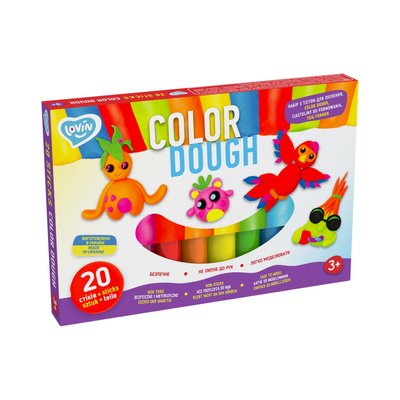 Набір для ліплення з тістом Color Dough 41204, 20 стиків 41204L фото