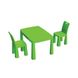 Детский пластиковый Стол и 2 стула 04680/2 зеленый 04680/2 фото 1