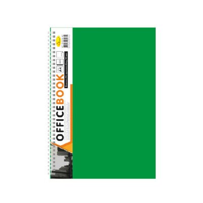 Блокнот А4 АП-1502, 80 листов, пружина сбоку АП-1502(Green) фото