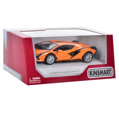 Инерционная машинка Lamborghini Sian FKP 37 Kinsmart KT5431W металлическая KT5431W(Orange) фото