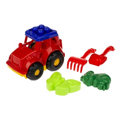 Пісочний набір Трактор "Коник" №2 Colorplast 0213 0213(Red) фото